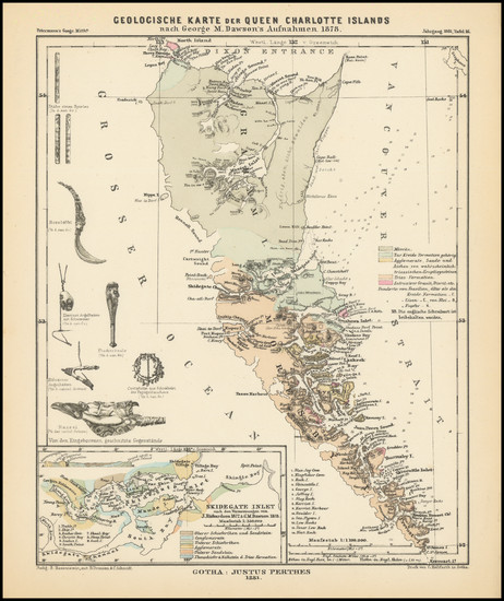 44-British Columbia Map By Augustus Herman Petermann
