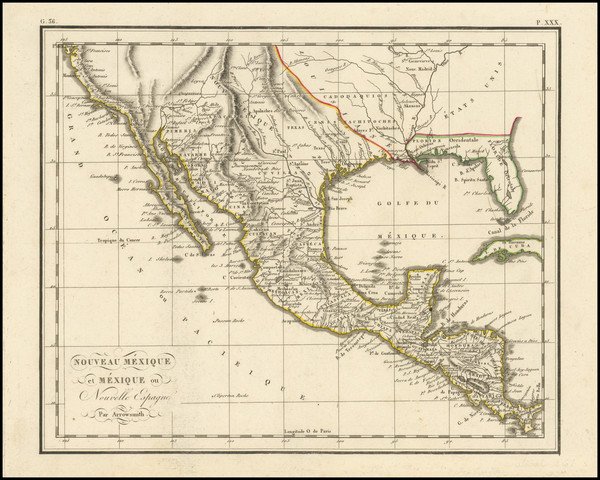 22-Texas, Plains, Southwest, Rocky Mountains, Mexico and California Map By Anonymous