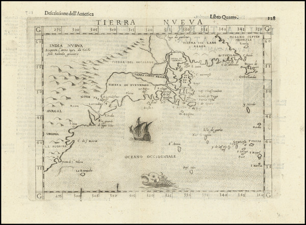 50-New England, Massachusetts, New York State, Mid-Atlantic, Southeast and Eastern Canada Map By G