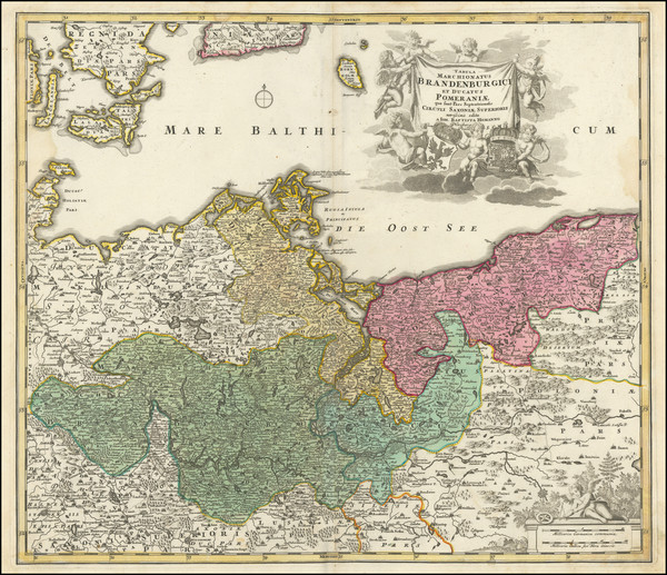 69-Poland, Baltic Countries and Norddeutschland Map By Johann Baptist Homann