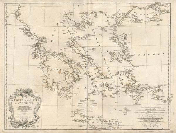 72-Europe, Balkans, Turkey, Balearic Islands and Greece Map By Jean-Baptiste Bourguignon d'Anville