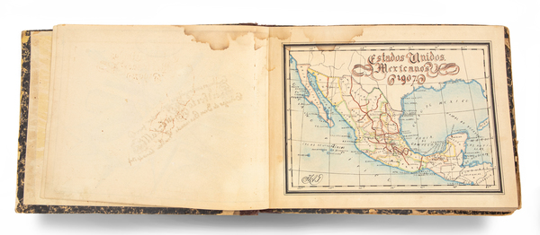 33-Mexico and Baja California Map By Heriberto Amaztalli