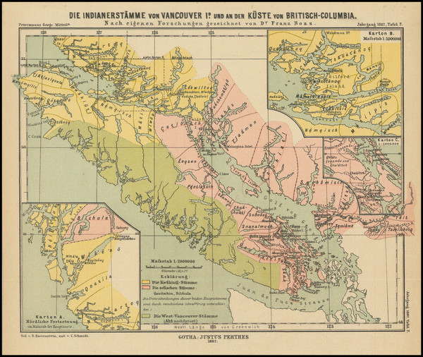 48-British Columbia Map By Augustus Herman Petermann