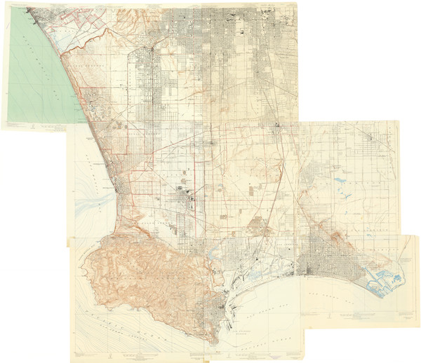 58-Los Angeles Map By U.S. Geological Survey