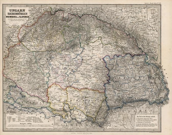 20-Europe, Hungary and Balkans Map By Adolf Stieler