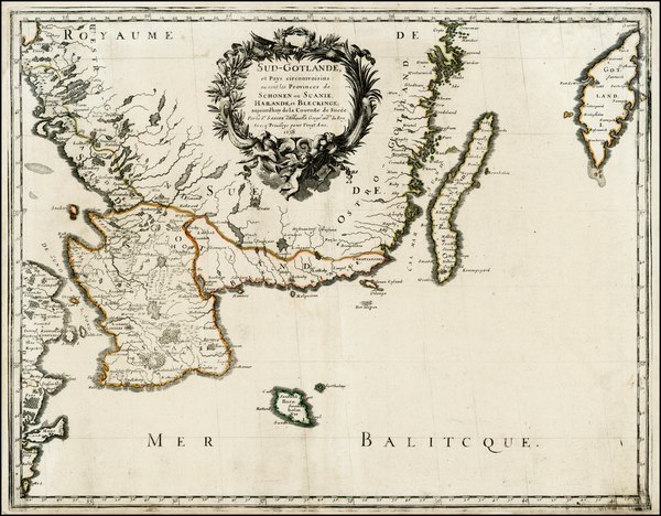 72-Scandinavia Map By Guillaume Sanson