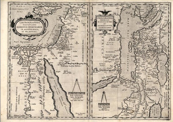 63-Europe, Mediterranean, Asia, Middle East, Holy Land and Balearic Islands Map By Franciscus Hara