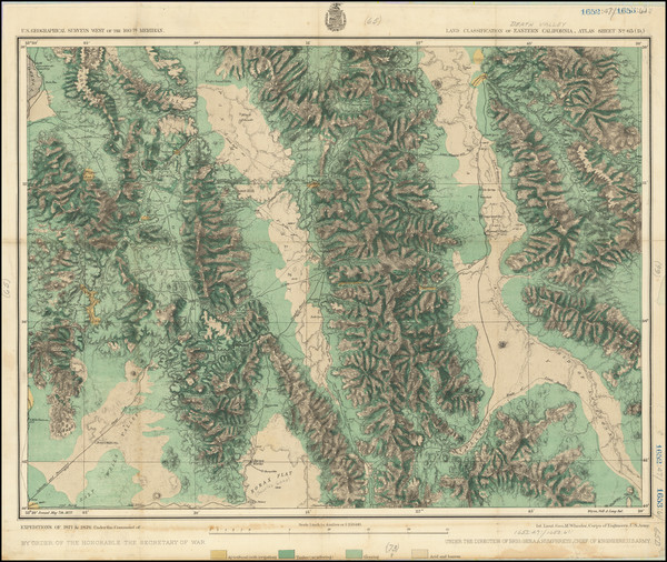 81-California Map By George M. Wheeler