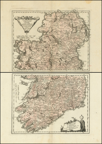 63-Ireland Map By Franz Johann Joseph von Reilly