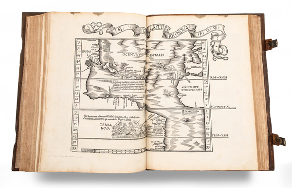 52-Atlases Map By Lorenz Fries / Johann Grüninger / Claudius Ptolemy