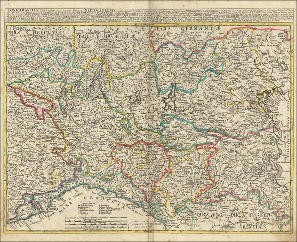 43-Northern Italy Map By Jeremias Wolff