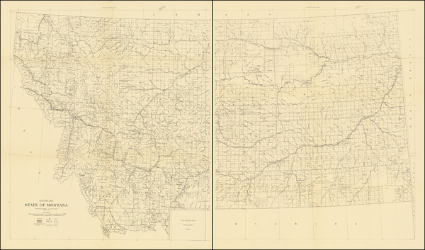12-Montana Map By U.S. Geological Survey