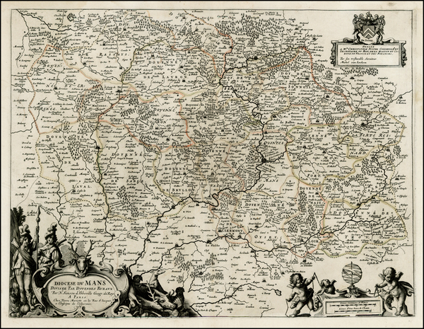 49-France Map By Nicolas Sanson / Michel Van Lochem