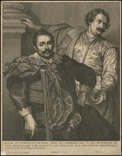 11-Portraits & People Map By Wenceslaus Hollar / Anthony Van Dyck