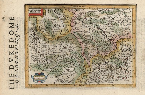 96-Europe and France Map By Jodocus Hondius - Michael Mercator