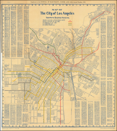 57-Los Angeles Map By Laura L. Whitlock