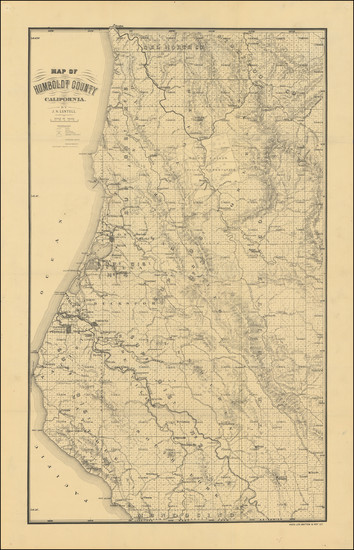 74-California Map By J.N. Lentell