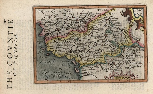 38-Europe and France Map By Jodocus Hondius - Michael Mercator