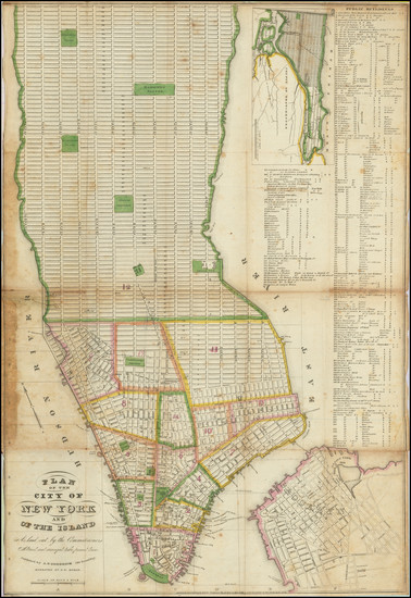 19-New York City Map By A. T. Goodrich 