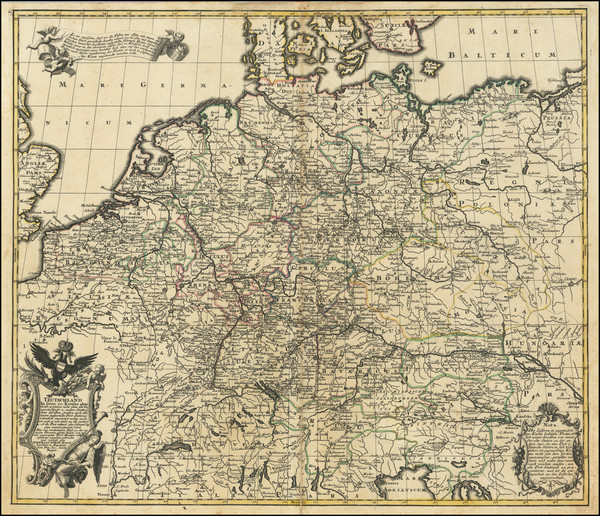 97-Netherlands, Austria, Poland, Hungary, Czech Republic & Slovakia and Germany Map By Jeremia