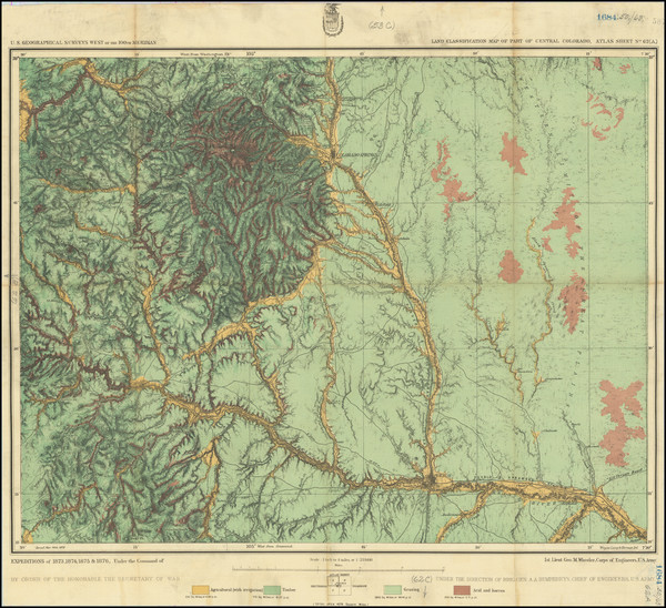 0-Colorado and Colorado Map By George M. Wheeler