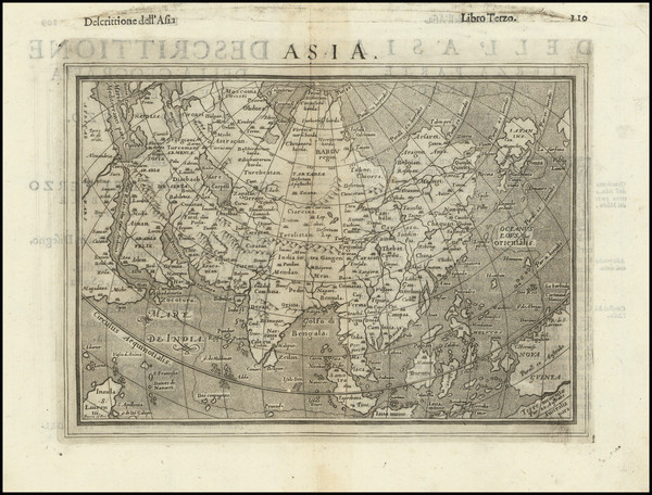 76-Asia Map By Giovanni Antonio Magini