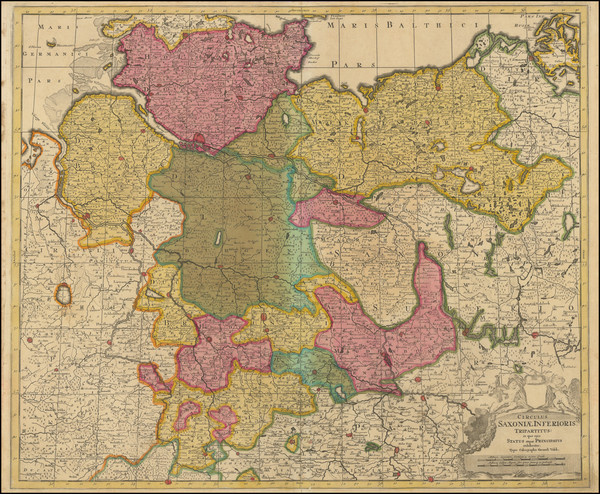 62-Norddeutschland Map By Gerard Valk