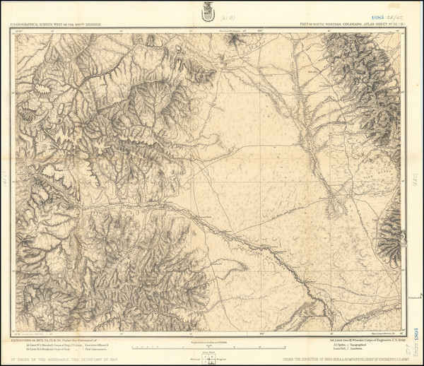 79-Colorado and Colorado Map By George M. Wheeler