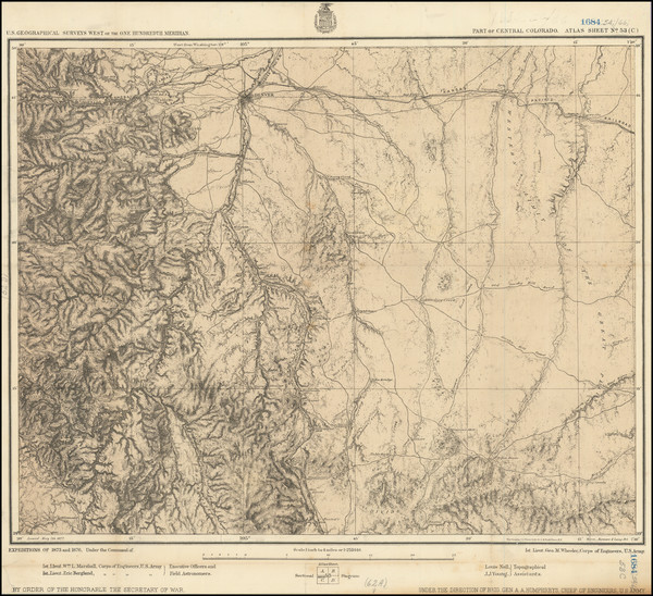 94-Colorado and Colorado Map By George M. Wheeler