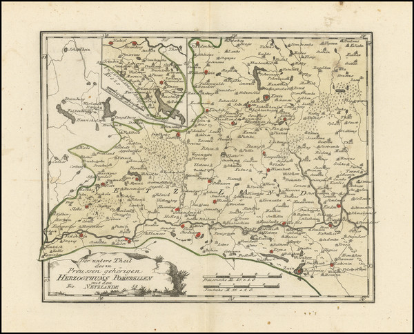 65-Poland and Norddeutschland Map By Franz Johann Joseph von Reilly