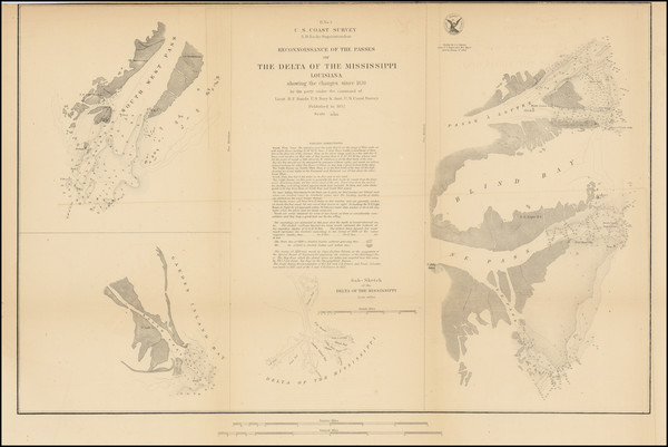 49-Louisiana Map By U.S. Coast Survey