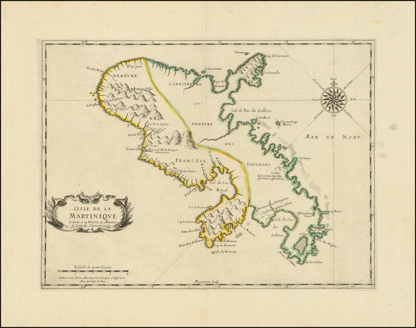 59-Martinique Map By Pierre Mariette