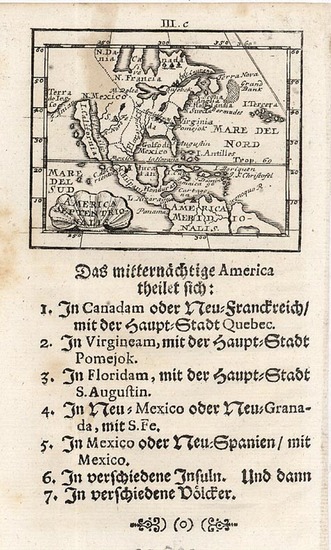 84-North America Map By Johann Ulrich Muller