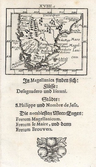 4-South America Map By Johann Ulrich Muller