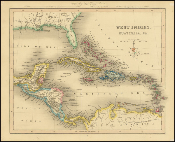 23-Caribbean and Central America Map By Joshua  Archer 