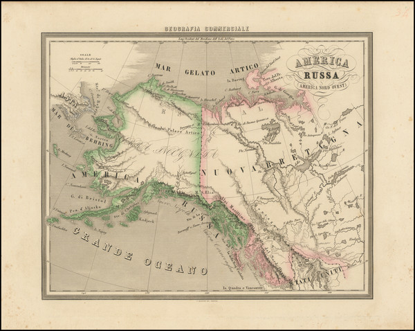 52-Alaska and Western Canada Map By Francesco Marmocchi
