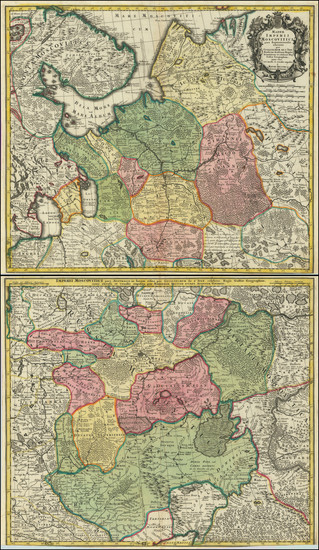 95-Russia Map By Matthaus Seutter