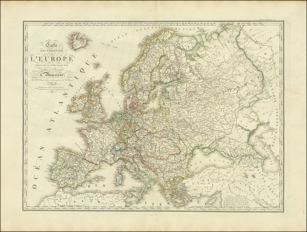 67-Europe Map By Adrien-Hubert Brué