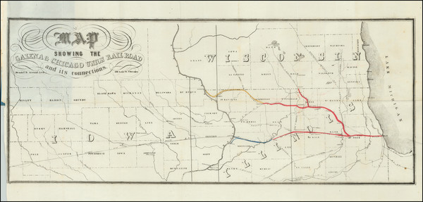 79-Illinois Map By Mendel & Atwood, Lith.