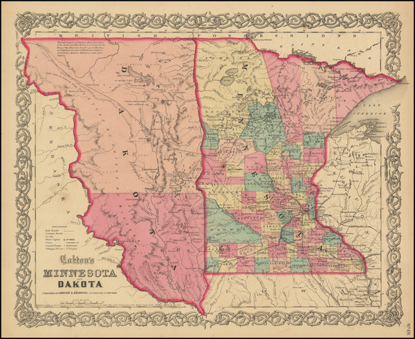 39-Minnesota, North Dakota and South Dakota Map By Colton