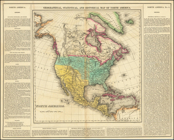 27-North America Map By Henry Charles Carey  &  Isaac Lea