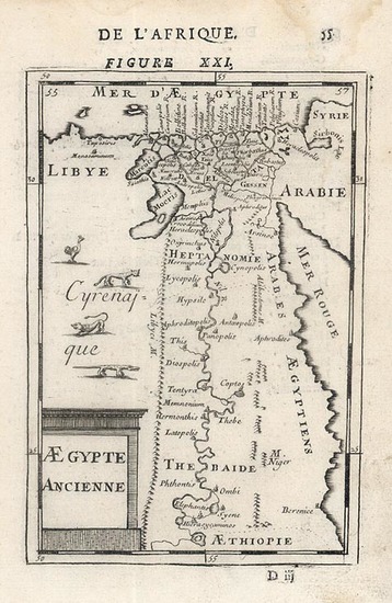 59-Africa, Egypt, North Africa and Portraits & People Map By Alain Manesson Mallet