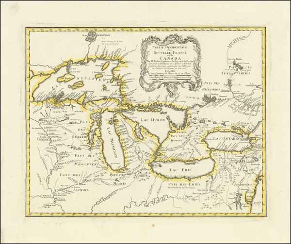 64-Midwest, Illinois, Indiana, Ohio, Michigan, Wisconsin and Western Canada Map By Homann Heirs / 