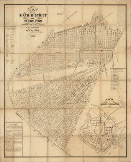 79-Louisiana and New Orleans Map By William H. Williams