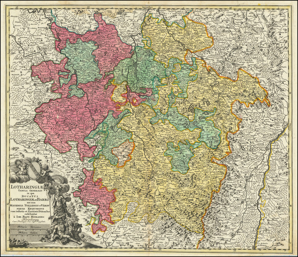 30-Nord et Nord-Est Map By Johann Baptist Homann