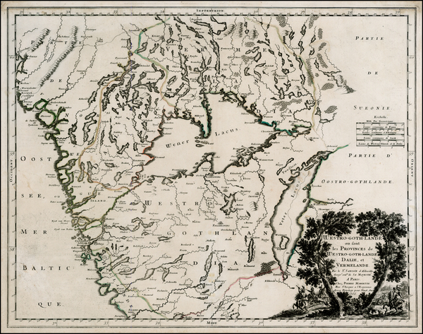 93-Scandinavia and Sweden Map By Guillaume Sanson