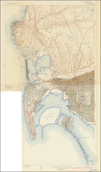 79-San Diego and World War II Map By U.S. Geological Survey