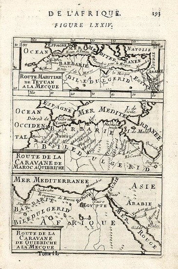 94-Africa and North Africa Map By Alain Manesson Mallet