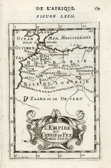 16-Africa and North Africa Map By Alain Manesson Mallet