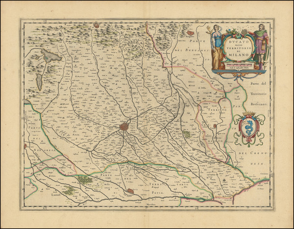 67-Northern Italy Map By Johannes Blaeu